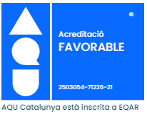 Acreditació Excel·lent Agència per a la Qualitat del Sistema Universitari de Catalunya (AQU Catalunya) Acreditació Excel·lent Agència per a la Qualitat del Sistema Universitari de Catalunya (AQU Catalunya)