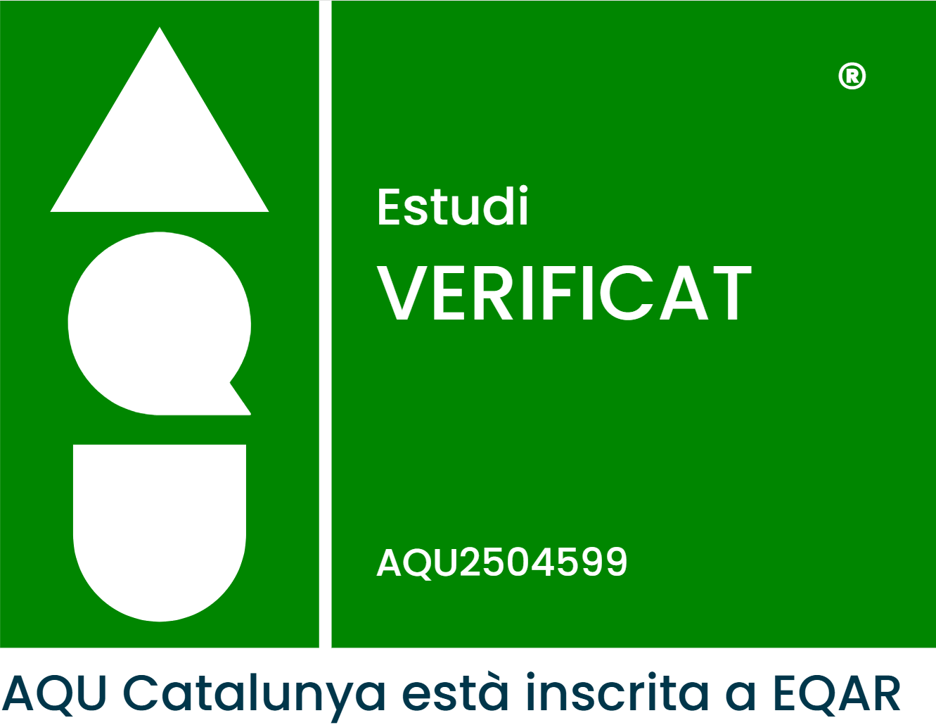 Estudi Verificat per l'Agència per a la Qualitat del Sistema Universitari de Catalunya (AQU Catalunya)